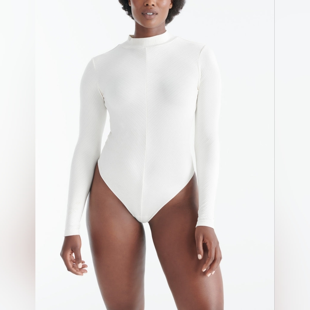 Knix Off White Thong Bodysuit